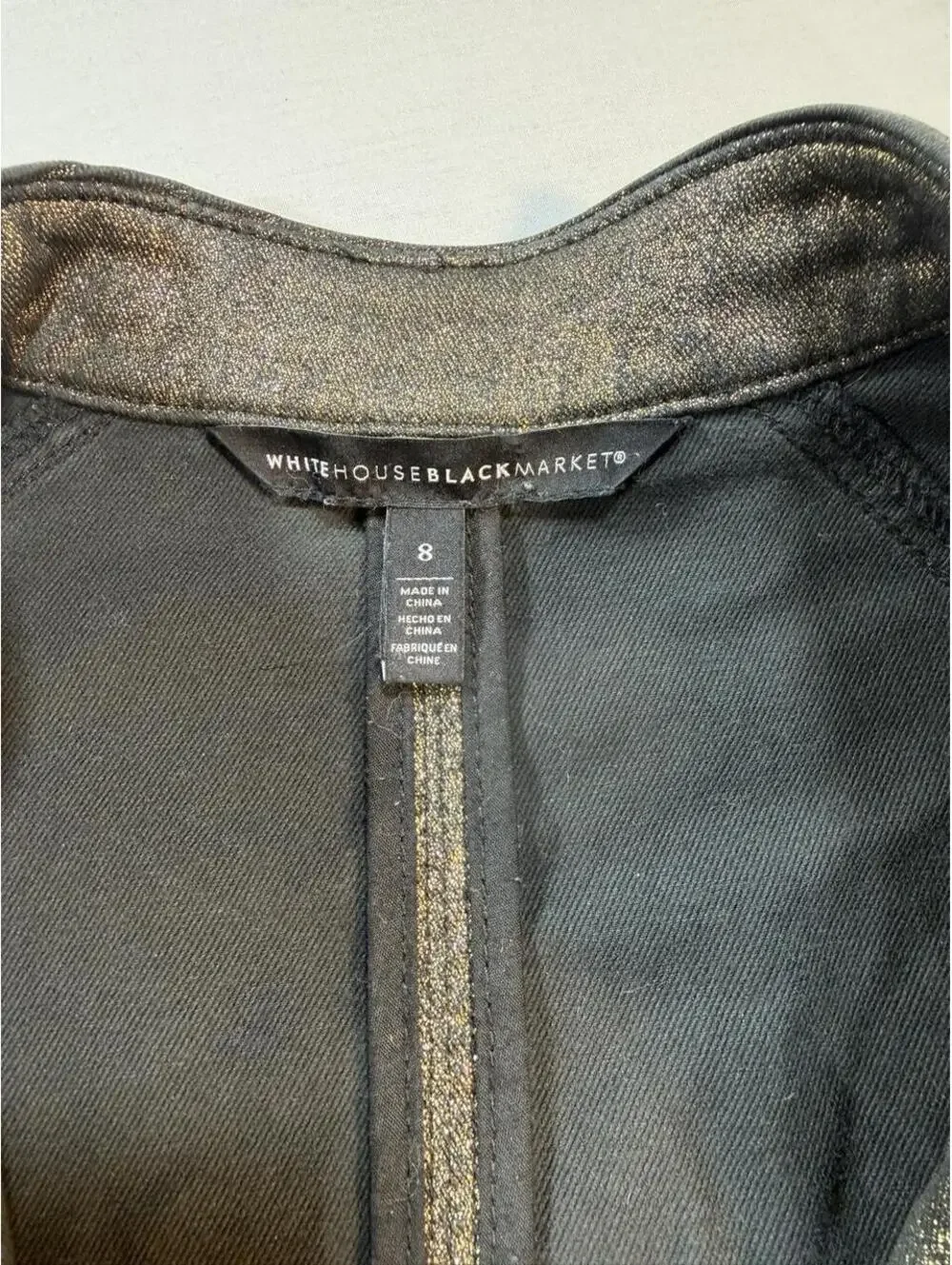 White House Black Market Black Jacket